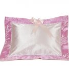 Light Pink-Silver Cherry Blossom Brocade - I Frogee Baby Pillow