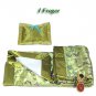 Olive Green Butterfly Brocade - I Frogee Baby Gift Set