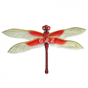 3D Red Dragonfly Kite(Small) (Chinese Silk Kite)