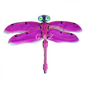 Pink 3D Dragonfly Kite(Large) (Chinese Silk Kite)
