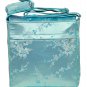 IFD45 - Sky Blue/Silver Cherry Blossom - 'I Frogee' Boxy Diaper Bags