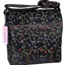 IFD01 - Black Chili Flower - 'I Frogee' Boxy Diaper Bags