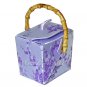 BX01 Silver/Light Purple Take-Out-Box Handbags(Cherry Blossom Brocade)