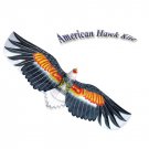 3D Silk Hawk Kite - Black American Eagle