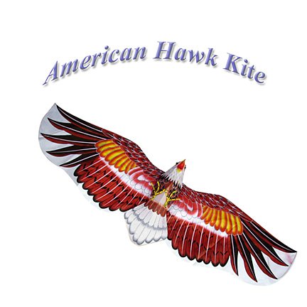 3D Silk Hawk Kite - Brown American Eagle