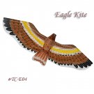 TC-E04 Large 3D Silk Eagle Kite - Brown