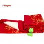 Red-Gold Cherry Blossom Brocade - I Frogee Baby Gift Set