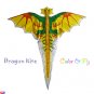 2 Rayon Plain Dragon Kites For Coloring & Flying