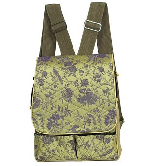 Green/Purple Flower & Birds-I Frogee Diaper Back Packs