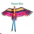 3D Silk Parrot Kite - Pink