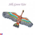 Large 3D Silk Wild Goose Kite - White Wings