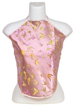 Chinese Butterfly Brocade Halter Tops - Light Pink - 1 Size Fits Most (DU DOU)