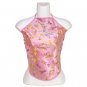 Chinese Dragonfly Brocade Halter Tops - Light Pink - 1 Size Fits Most (DU DOU)