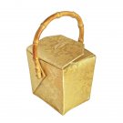 BX03 - Gold Chinese 'Take-Out-Box' Shape Handbags(Dragon Brocade)