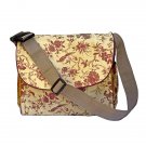 Multi Function Diaper Bag / Backpack - Gold/Red