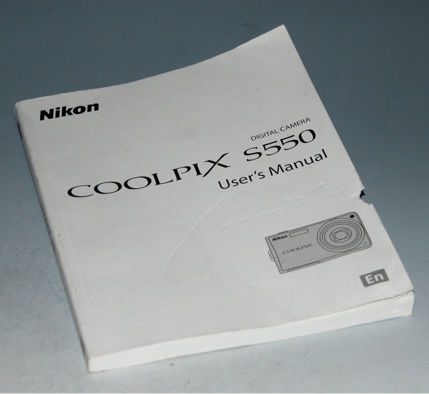 Nikon Coolpix S550 Digital Camera Original User's Manual (English)