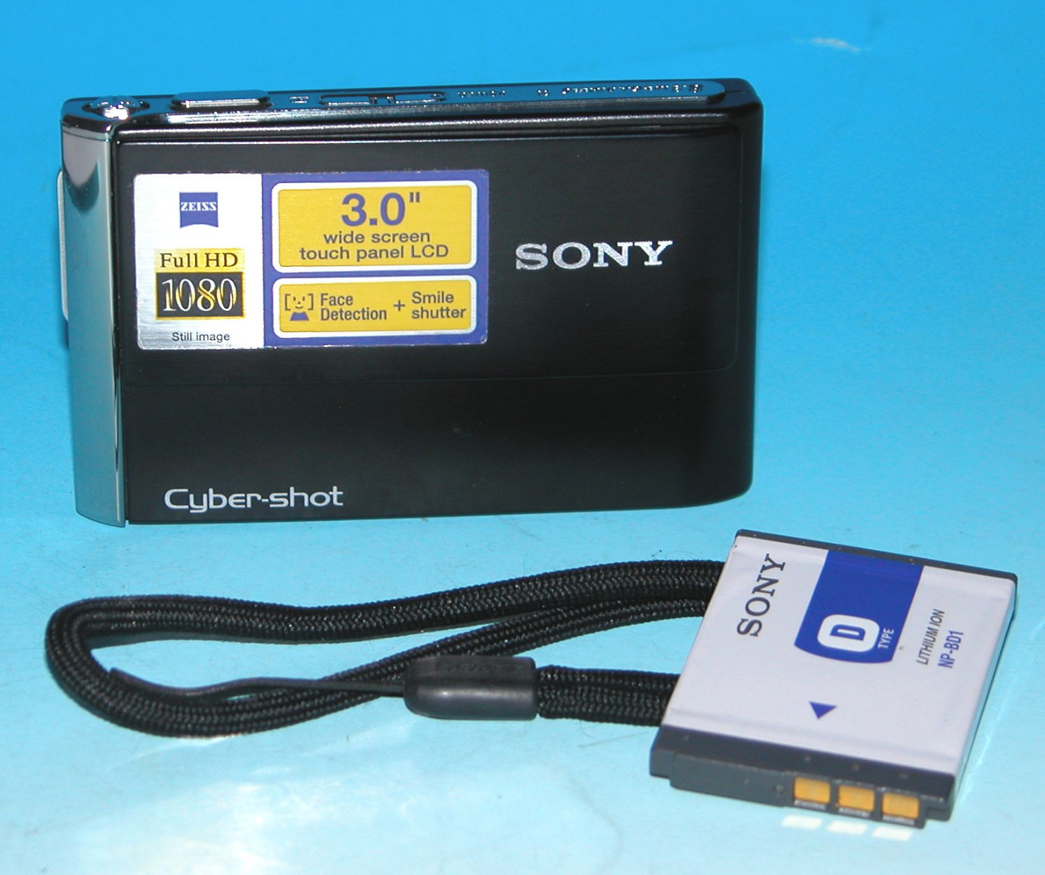 Sony Cyber-shot DSC-T70 8.1MP Digital Camera - Black #2726
