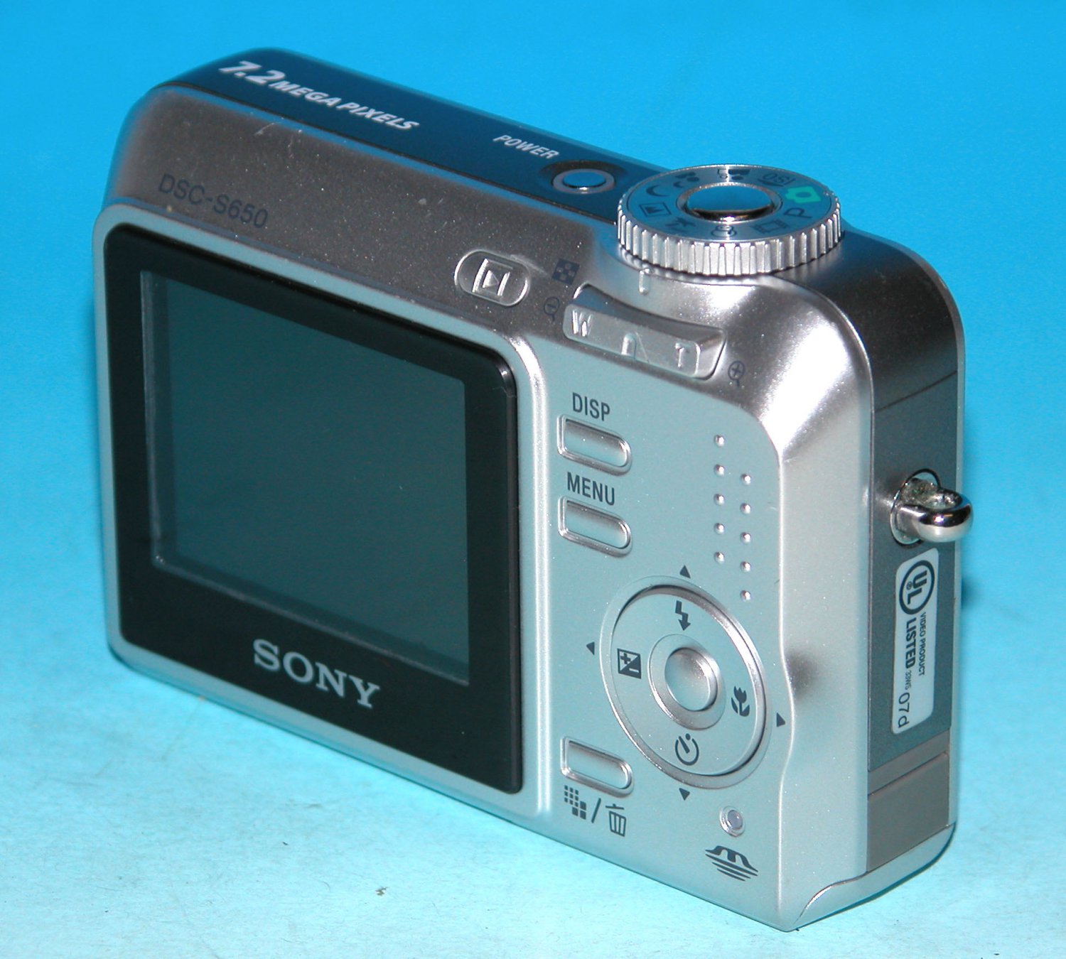 Sony Cybershot DSCS650 7.2MP Digital Camera Silver 3916