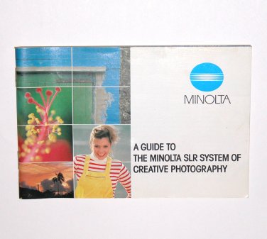 A Guide to the Minolta SLR System of Creative Photography 1980 (English)