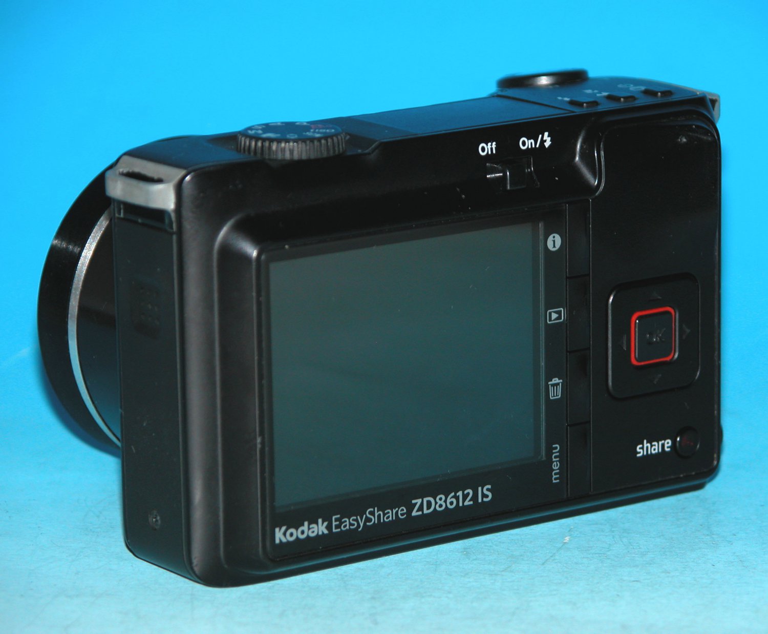 Kodak EasyShare ZD8612 IS 8.1MP Digital Camera Black 8609