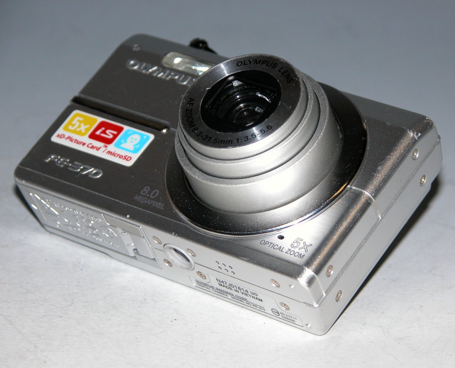 Olympus Fe-370 8.0mp Digital Camera - Silver #1814