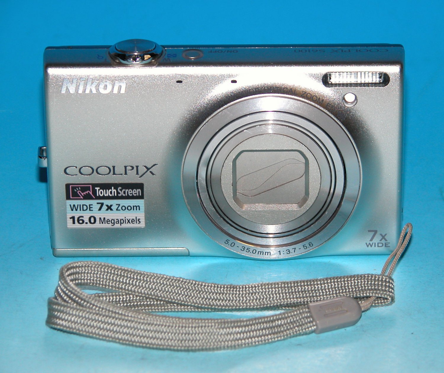Nikon COOLPIX S6100 16.0MP Digital Camera Silver 6353