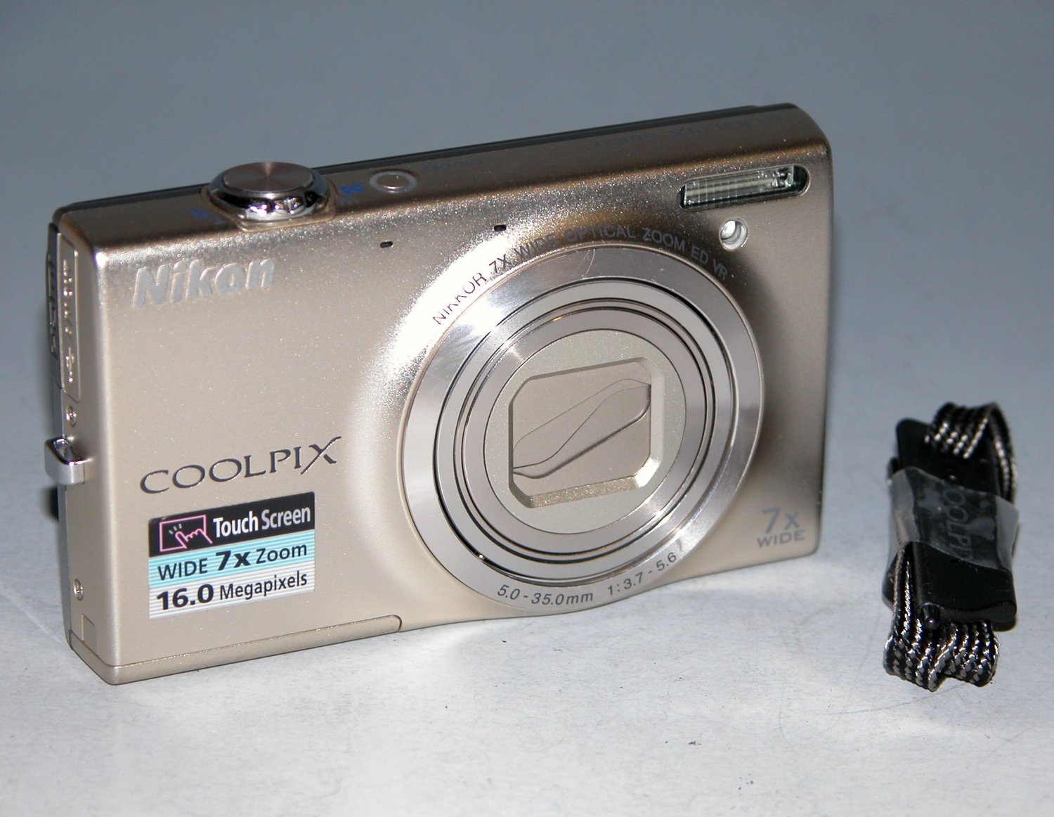 Nikon COOLPIX S6100 16.0MP Digital Camera Silver 0792