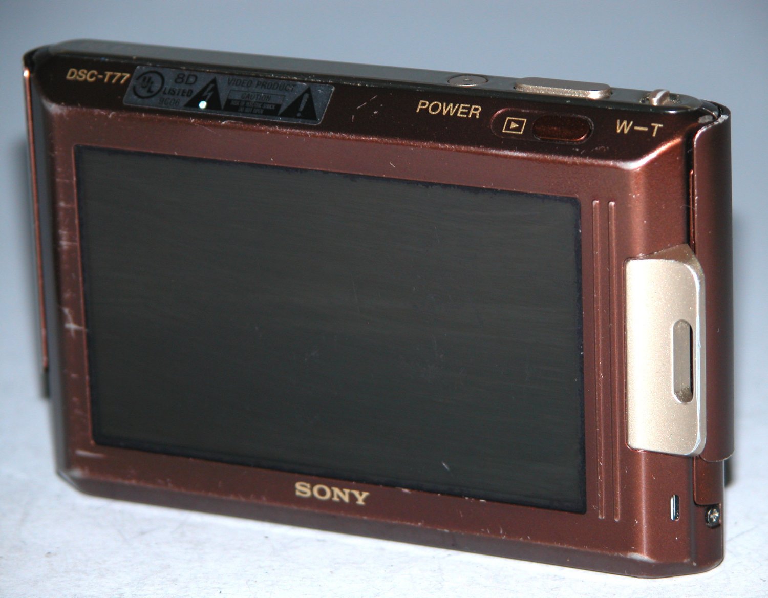 Sony Cybershot DSCT77 10.1MP Digital Camera Brown 7545