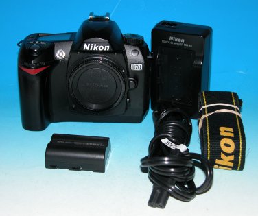 Nikon D70 6.1 MP Digital SLR Camera Body Only #2728 (Shutter Count 10482)