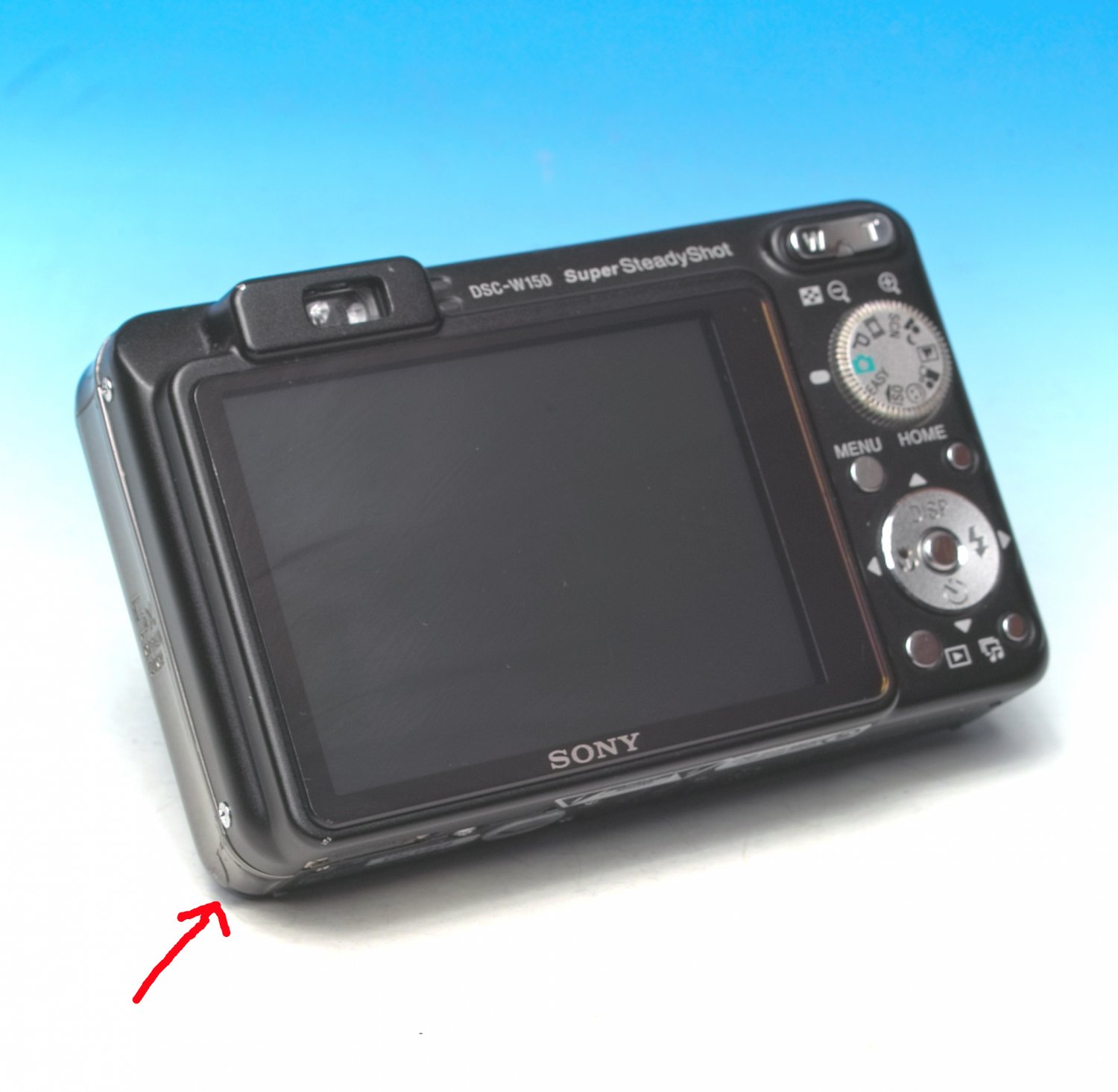 Sony Cybershot DSCW150 8.1MP Digital Camera Black 4703