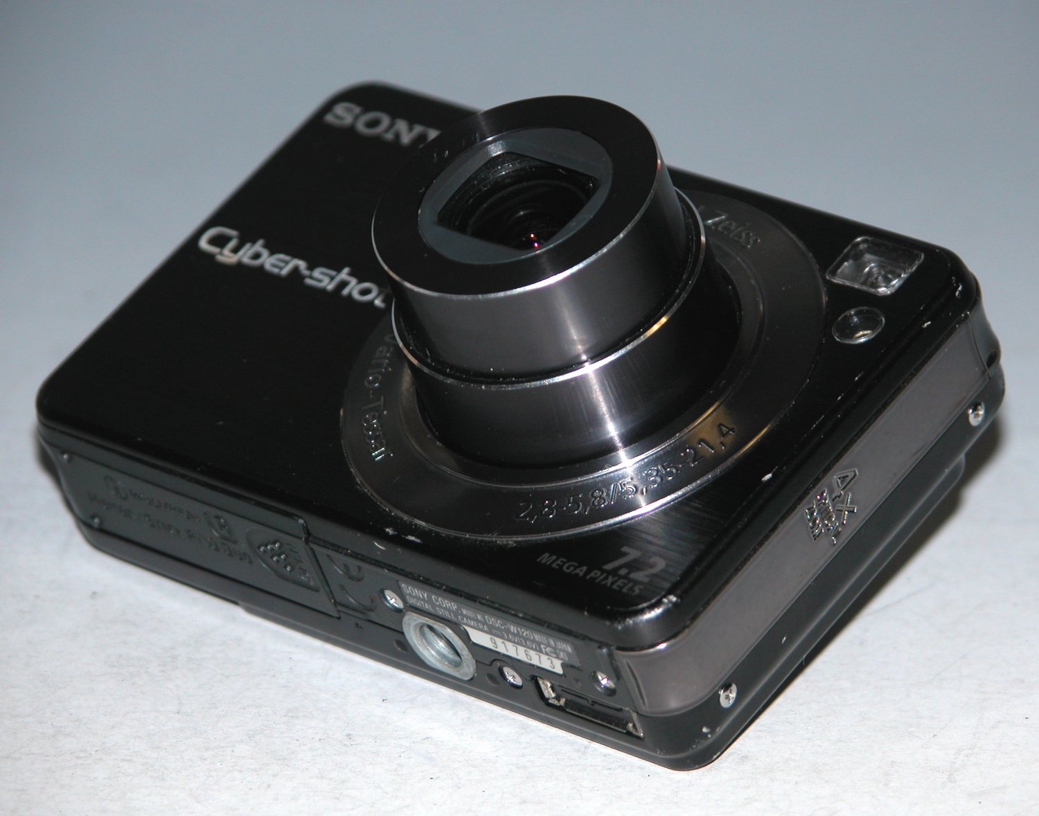 Sony Cybershot DSCW120 7.2MP Digital Camera Black 7673