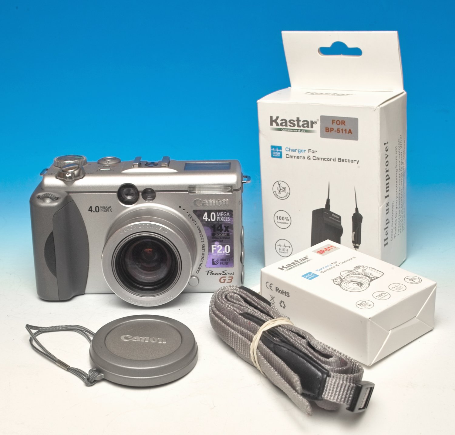 Canon PowerShot G3 4.0MP Digital Camera - Silver #0007