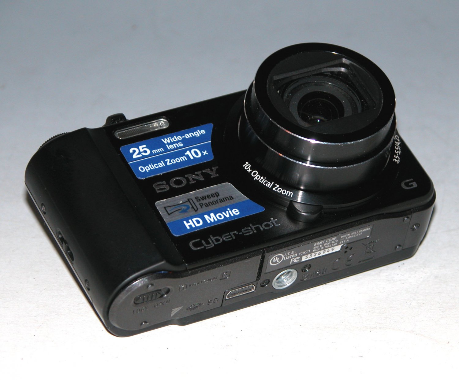 Sony Cyber-shot DSC-H70 16.1MP Digital Camera - Black #6949