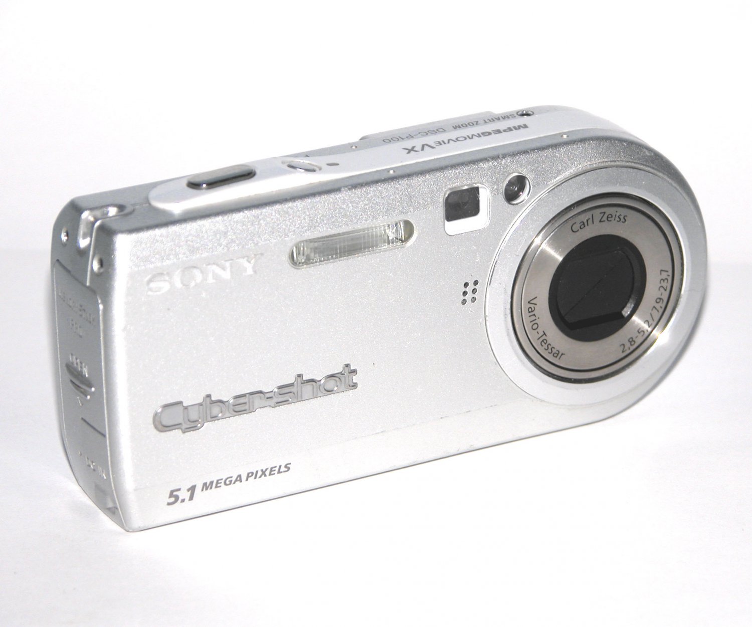 Sony Cybershot DSCP100 5.1MP Digital Camera Silver 5143