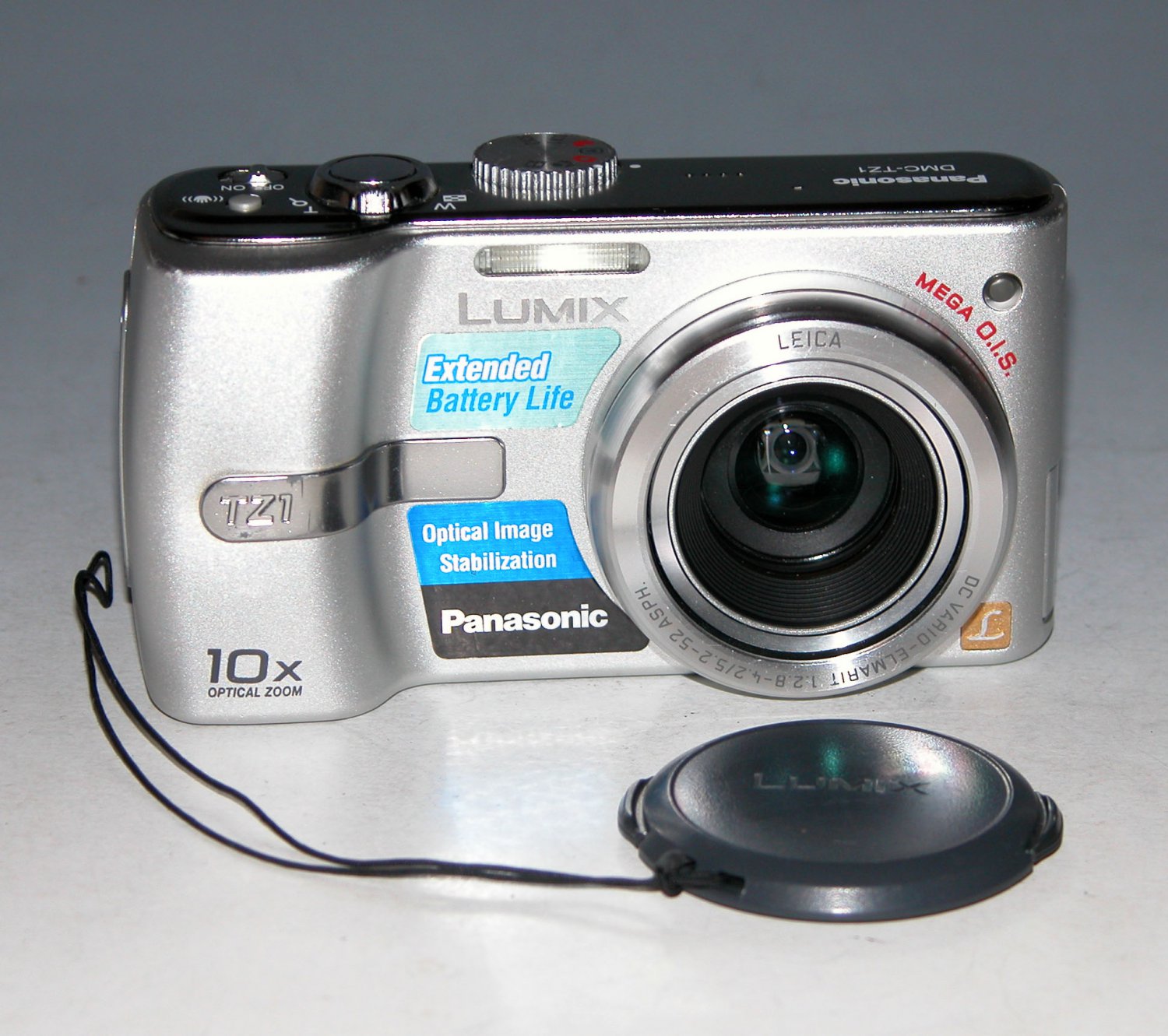 Panasonic LUMIX DMC-TZ1 5.0MP Digital Camera - Silver #2765
