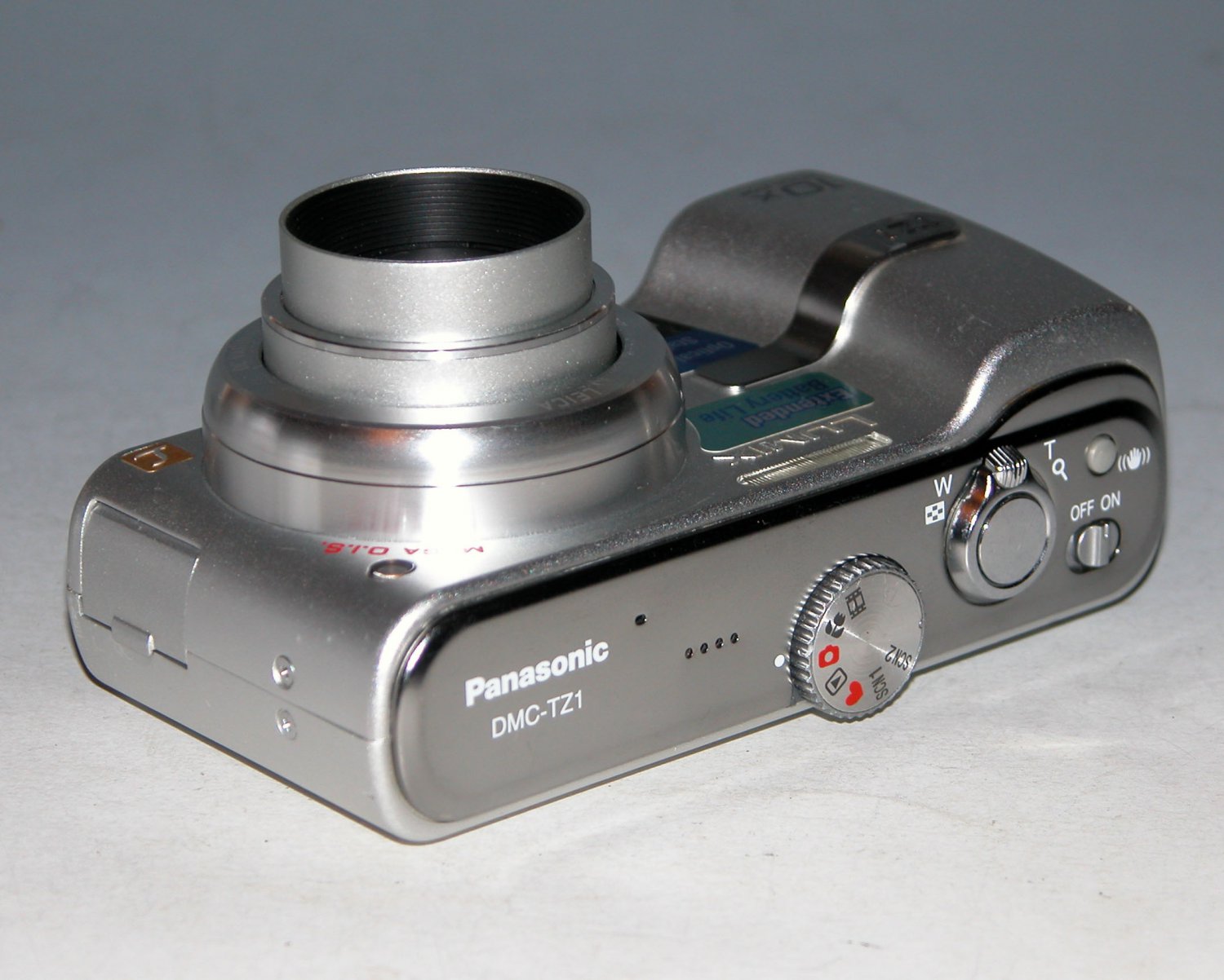 Panasonic LUMIX DMC-TZ1 5.0MP Digital Camera - Silver #2765