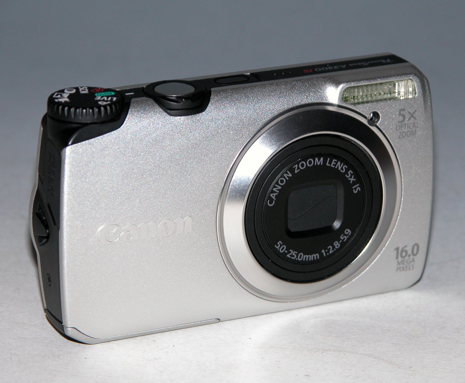 Canon Powershot A3300 IS 16 MP Digital Camera - Silver #0080