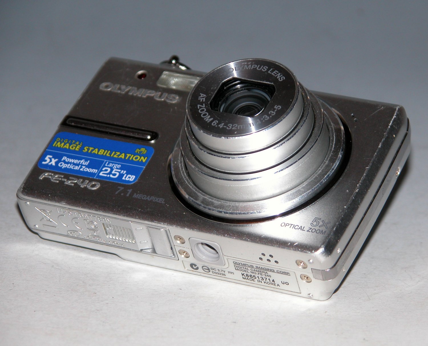 Olympus FE-240 7.1MP Digital Camera - Silver #7214