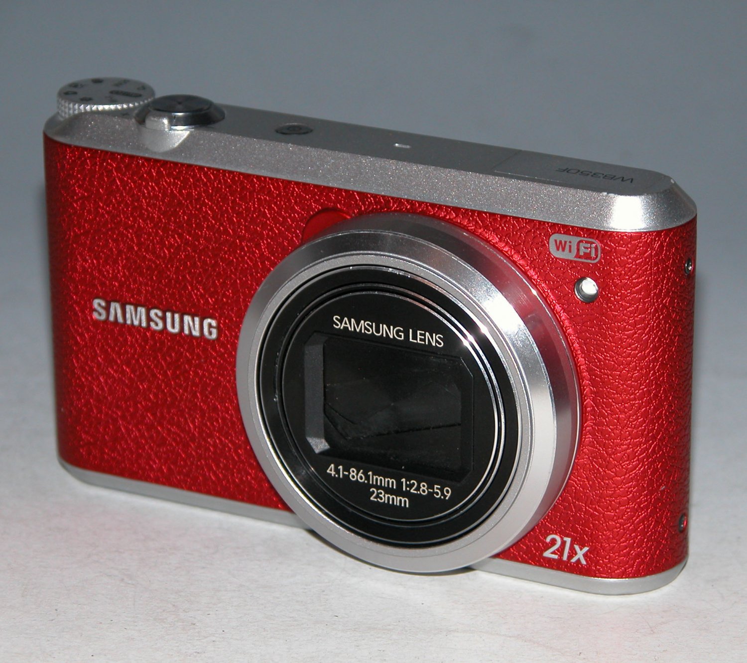 Samsung WB Series WB350F 16.3MP Digital Camera Red