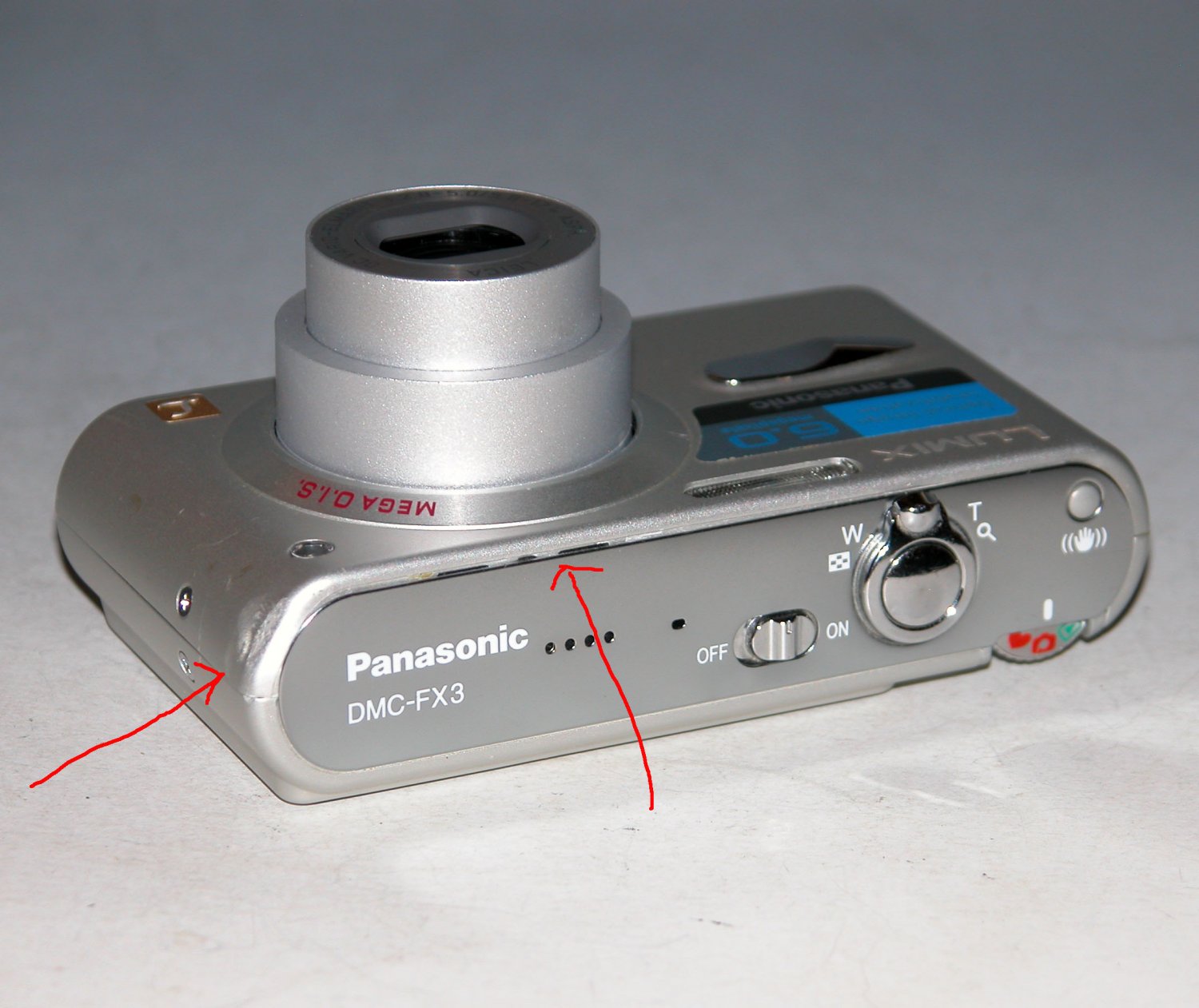 Panasonic DMCFX3 6MP Digital Camera Silver 2499