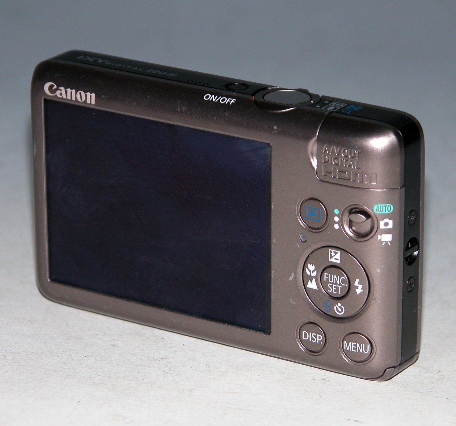 Canon IXY Digital 220 IS 12.1MP Digital Camera - Light Brown #3233