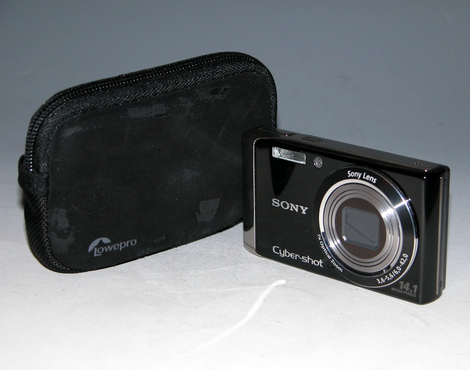 Sony Cyber-shot DSC-W370 14.1MP Digital Camera - Black  #9216