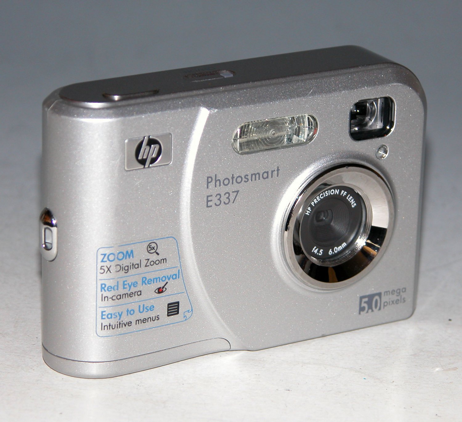 HP PhotoSmart E337 5.0MP Digital Camera Silver 30KG