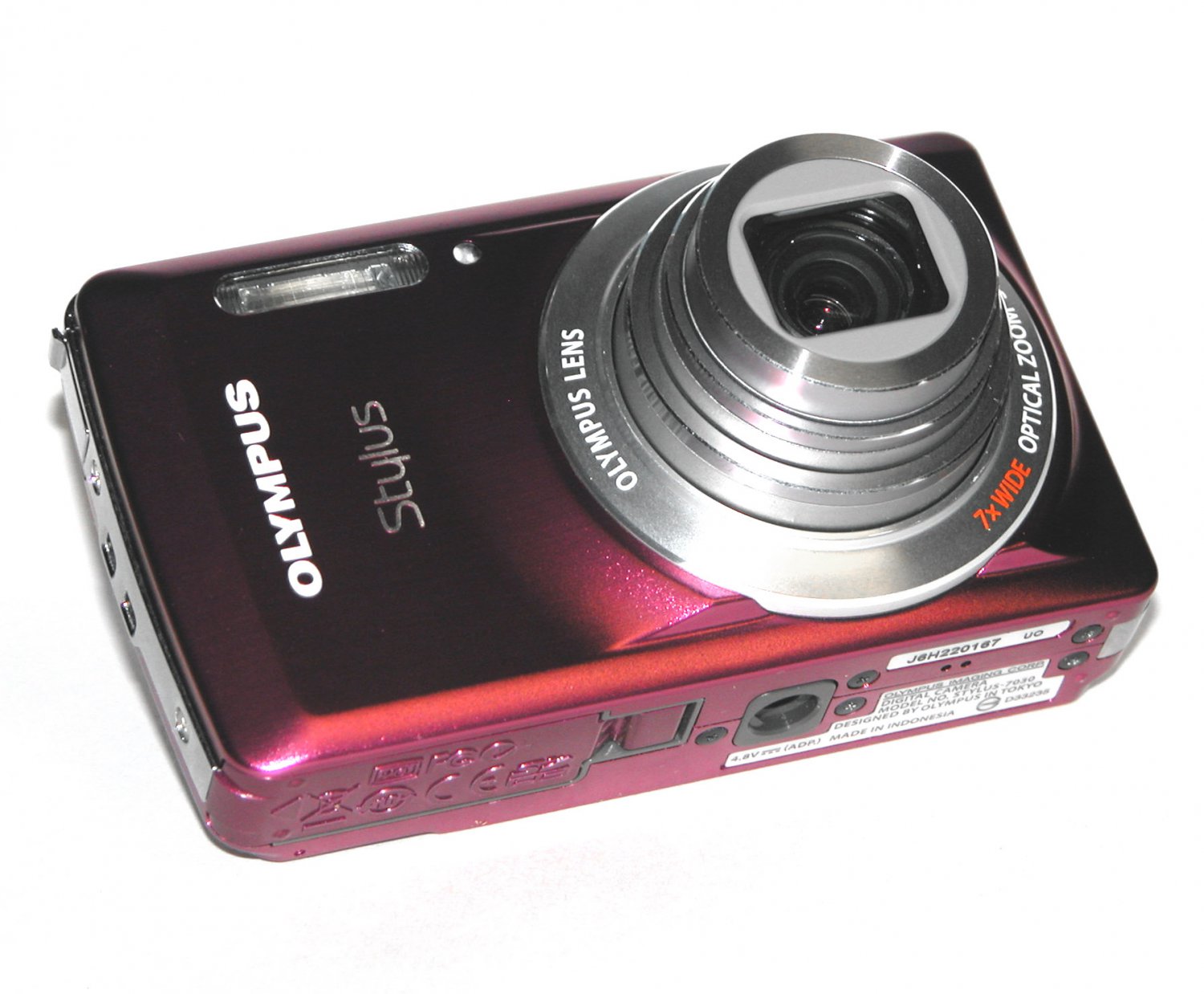 Olympus Stylus 7030 14.0MP Digital Camera Purple 0167