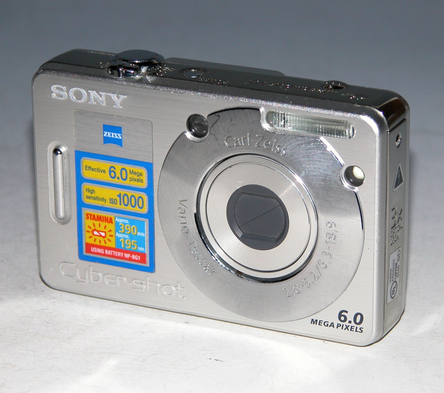 Sony Cyber-shot DSC-W50 6.0MP Digital Camera - Silver #5133