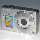 Sony Cyber-shot DSC-W50 6.0MP Digital Camera - Silver #5133