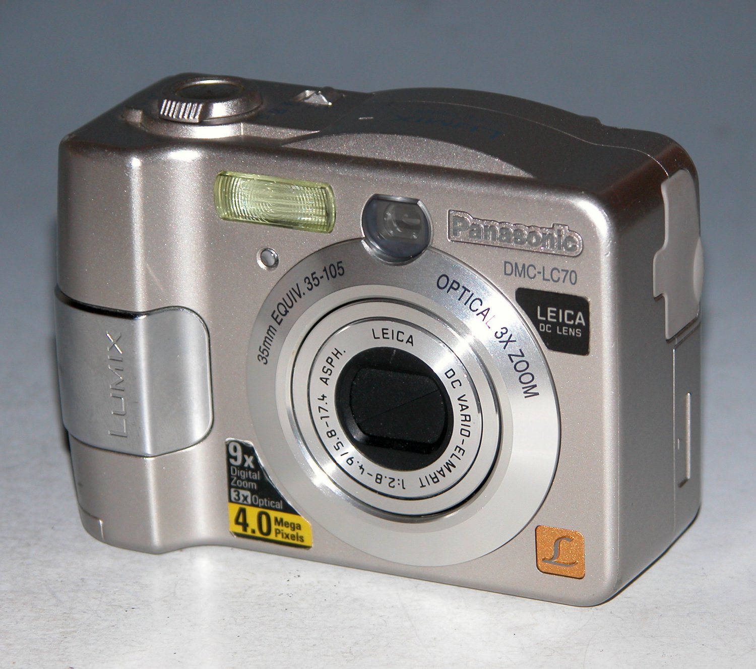 Panasonic LUMIX DMC-LC70 4.0MP Digital Camera - Silver #2184
