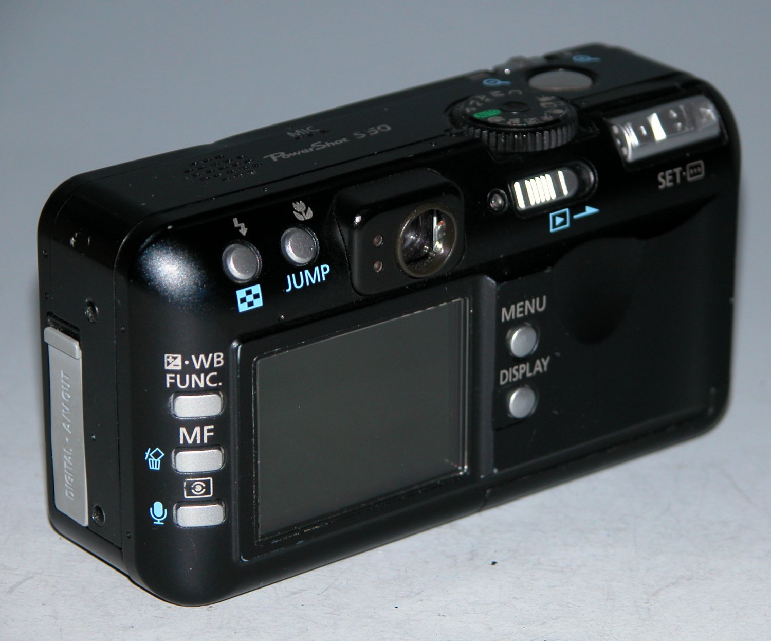 Canon PowerShot S50 5.0MP Digital Camera Black 0294
