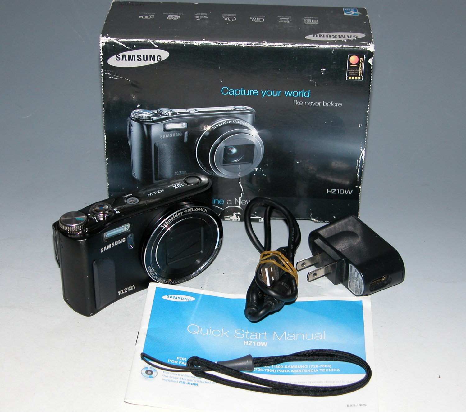 Samsung HZ10W 10.2MP Digital Camera - Black #1318