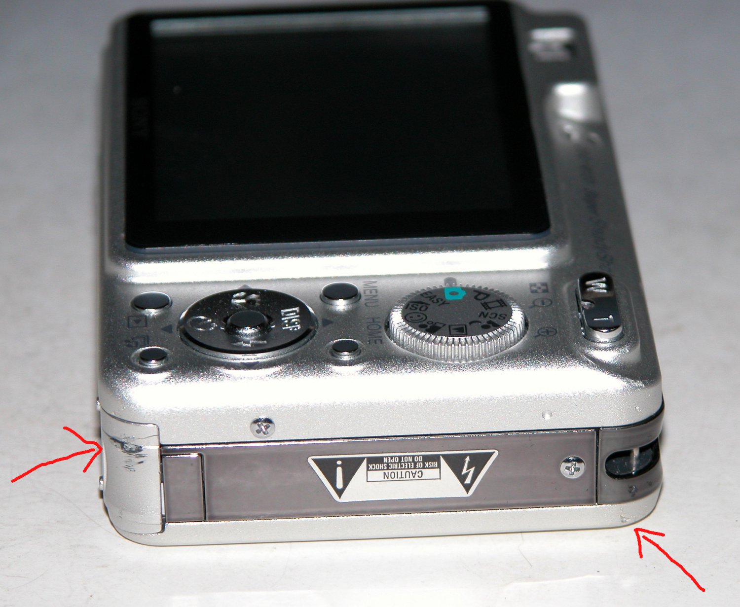 Sony Cybershot DSCW120 7.2MP Digital Camera Silver 7844